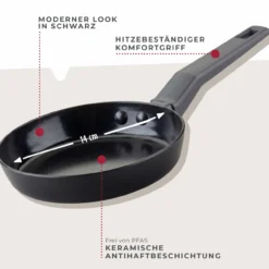 Bratpfanne Statement, Keramik, antihaft, Ø14cm – 20% Rabatt mit Code: COOK20
