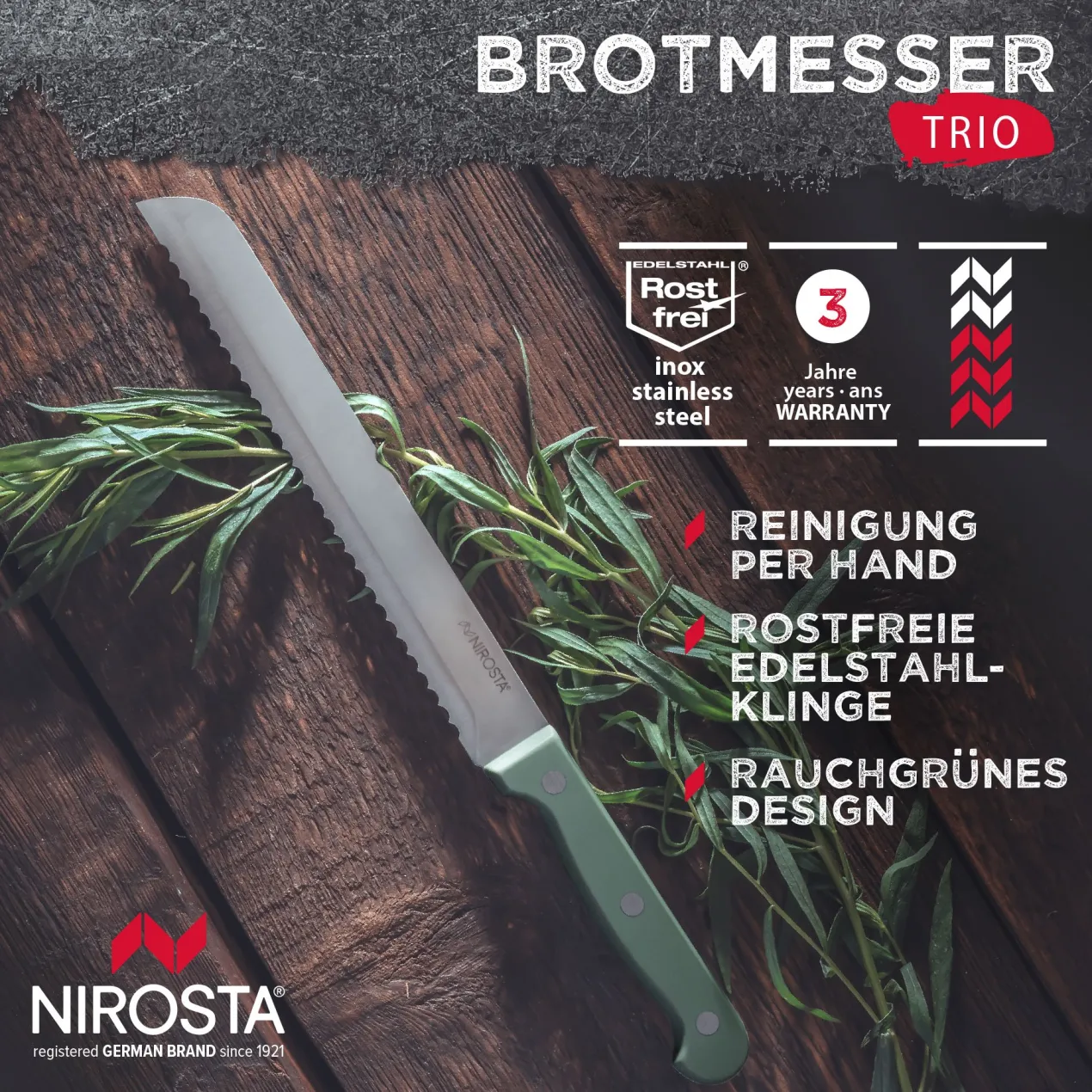 Brotmesser Trio