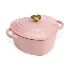 Bräter Herzform, rosa, 1,8L