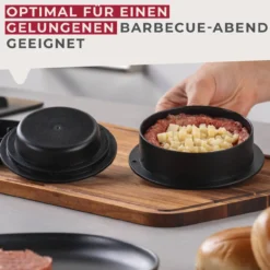 Burgerpresse, Kunststoff, schwarz