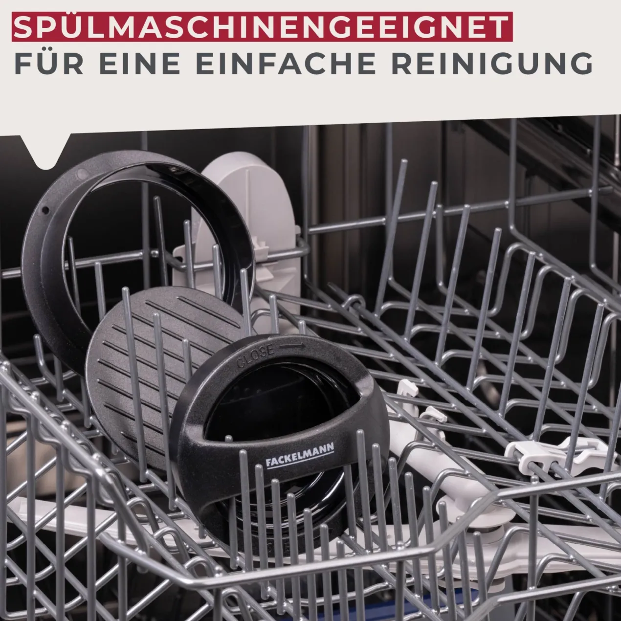 Burgerpresse, Kunststoff, schwarz