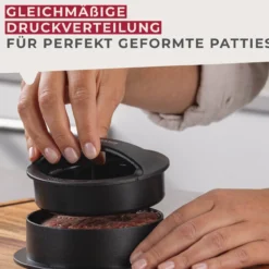 Burgerpresse, Kunststoff, schwarz