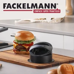 Burgerpresse, Kunststoff, schwarz