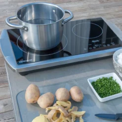 CERAN® Doppelkochplatte mit Touchcontrol CT 3403/TC, Edelstahl
