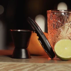 Cocktail Messbecher Specter, Edelstahl, schwarz