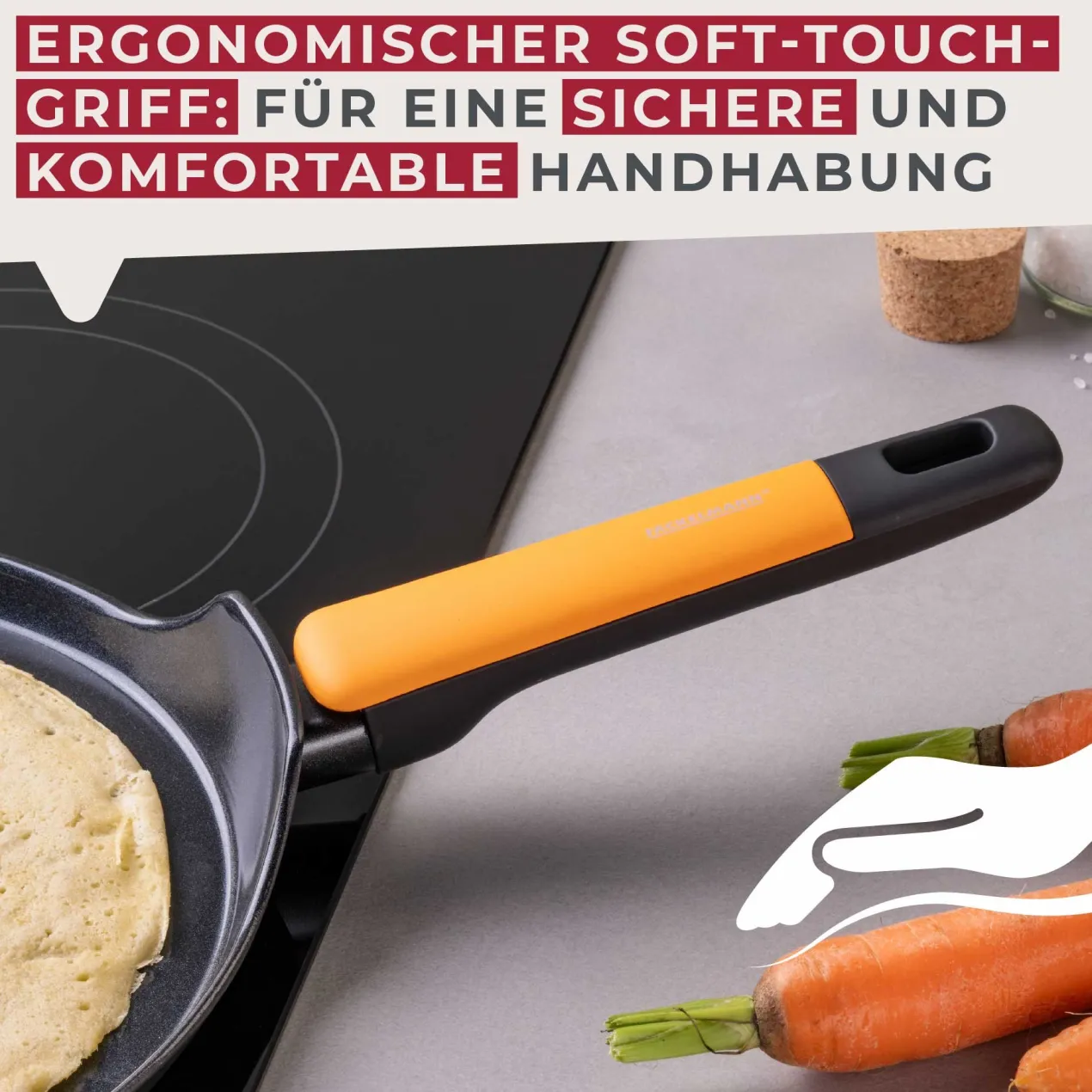 Crepepfanne Soft Collection, Keramik, antihaft, Ø28cm