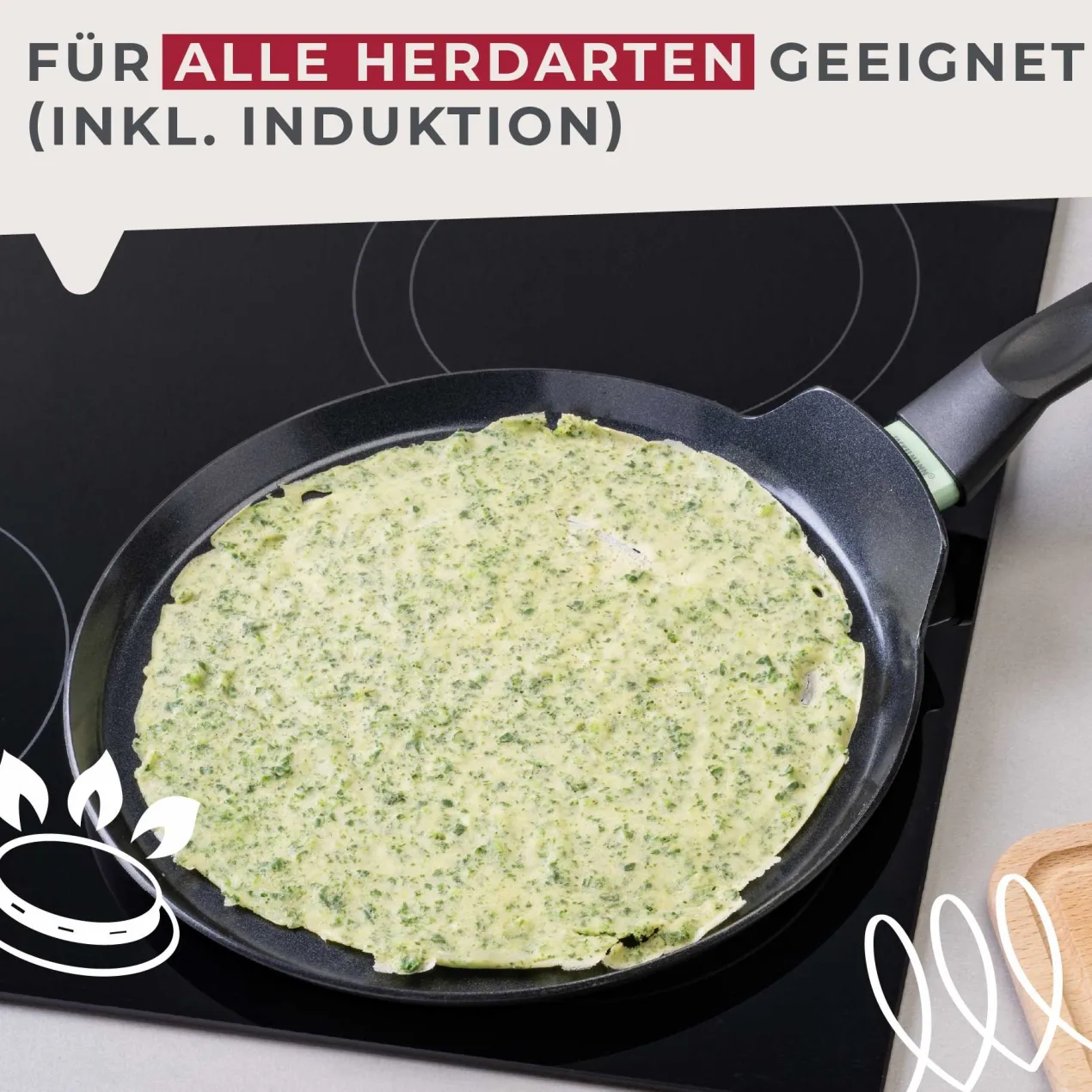 Crêpepfanne Brandao, Keramik, antihaft, Ø26cm
