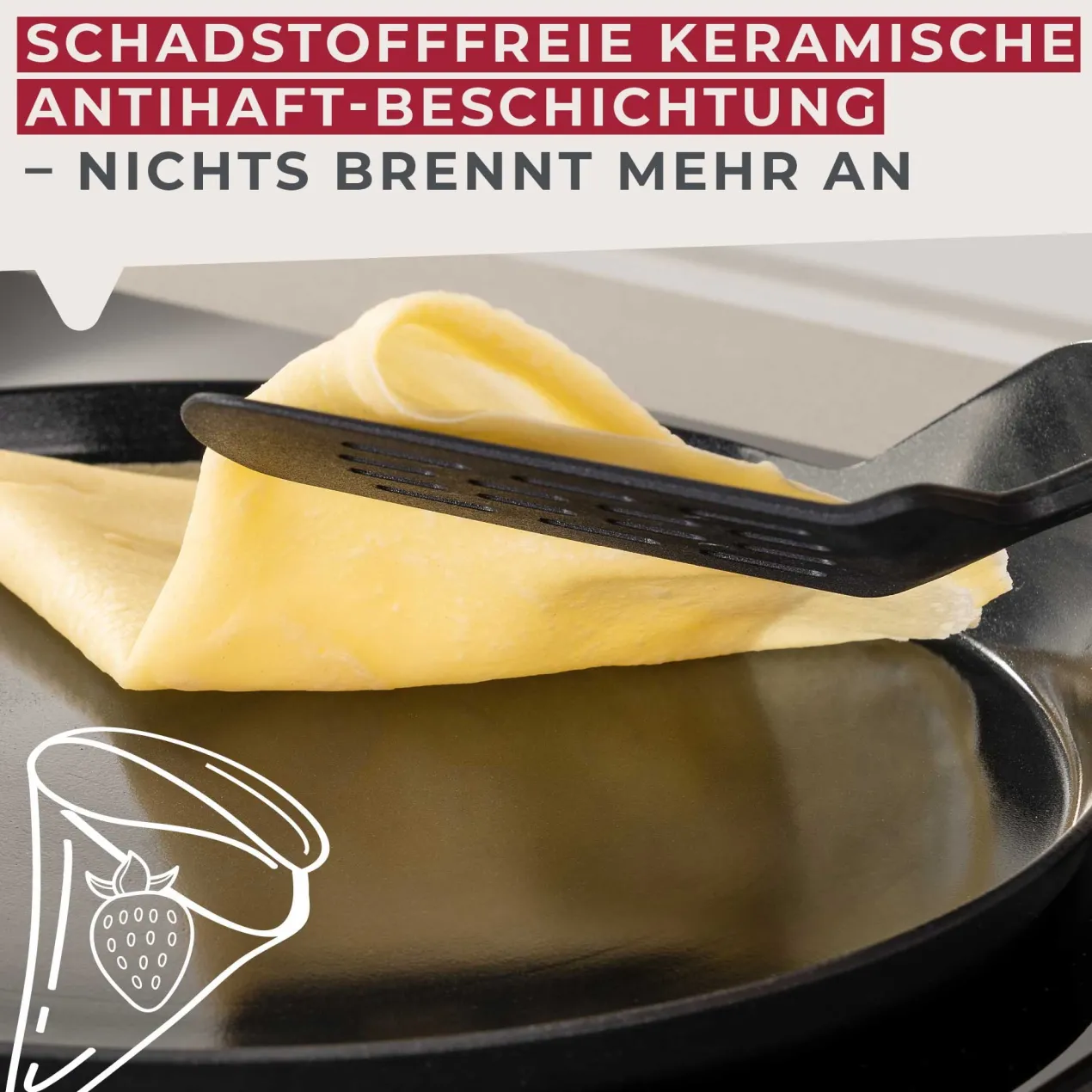 Crêpepfanne Statement, Keramik, antihaft, Ø25cm – 20% Rabatt mit Code: COOK20