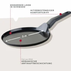 Crêpepfanne Statement, Keramik, antihaft, Ø25cm – 20% Rabatt mit Code: COOK20
