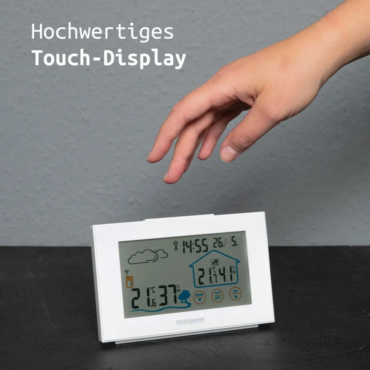 Digital Funk-Wetterstation, 2-teilig
