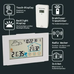 Digital Funk-Wetterstation, 2-teilig
