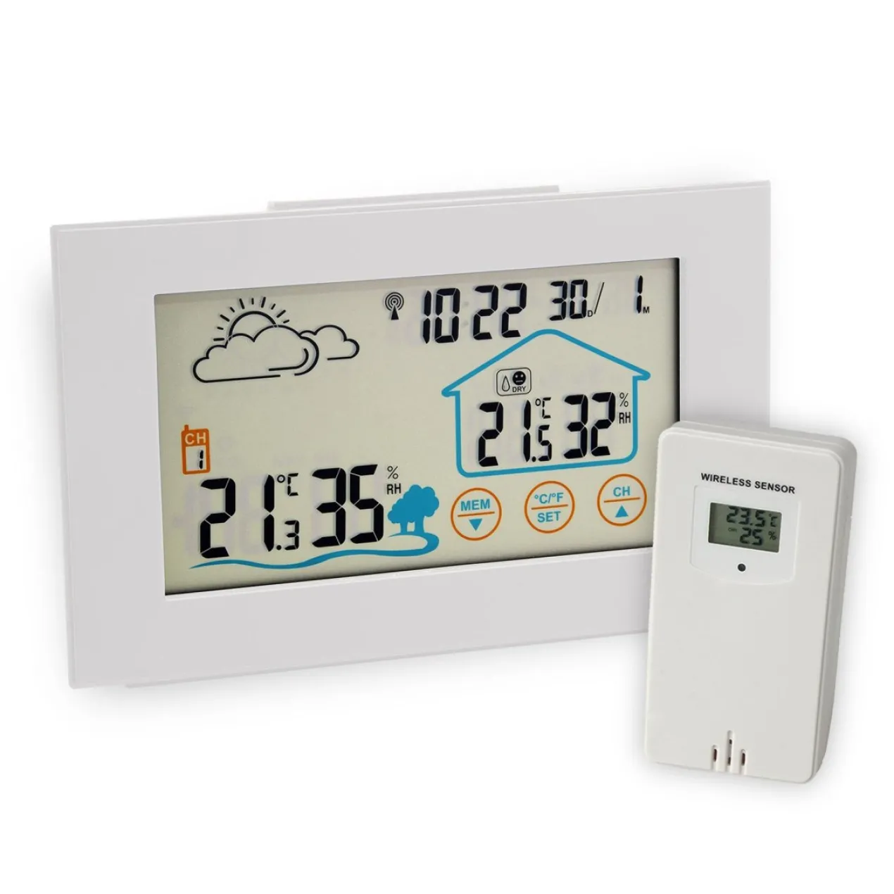 Digital Funk-Wetterstation, 2-teilig