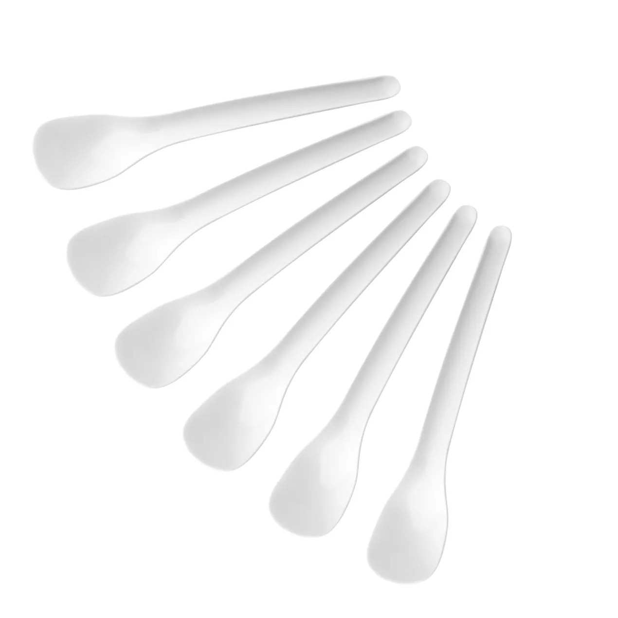 Eierlöffel Essential, weiß, 6 Stück