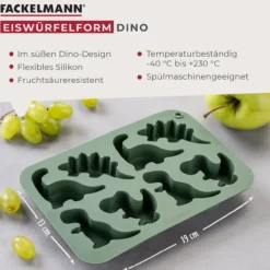Eiswürfelform Mini Cooking, Dino, Silikon