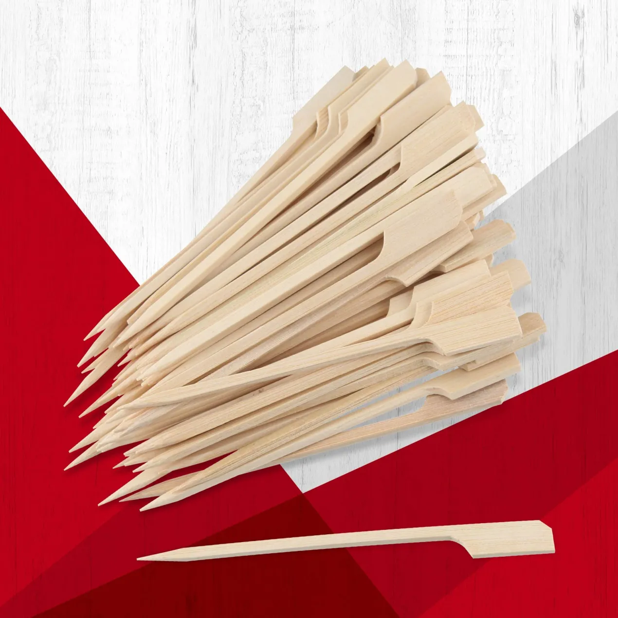 Fingerfood-Sticks, 9cm, 100 Stk, FSC™-zertifizierter Bambus