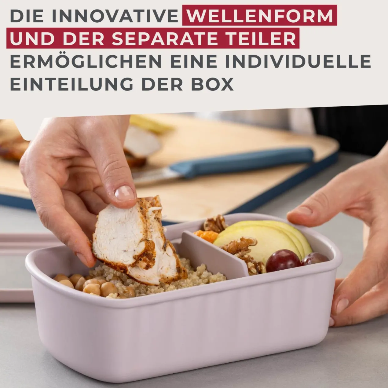 Flexibox Be The Move, beige, 1000ml, 3-tlg.