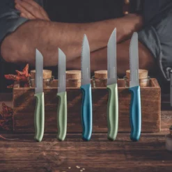 Frühstücksmesser Elemental, 11cm Klinge, blau
