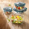 Frischhaltebox flach Evolution, 750 ml, Glas