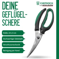 Geflügelschere Softgrip, 23cm, Edelstahl
