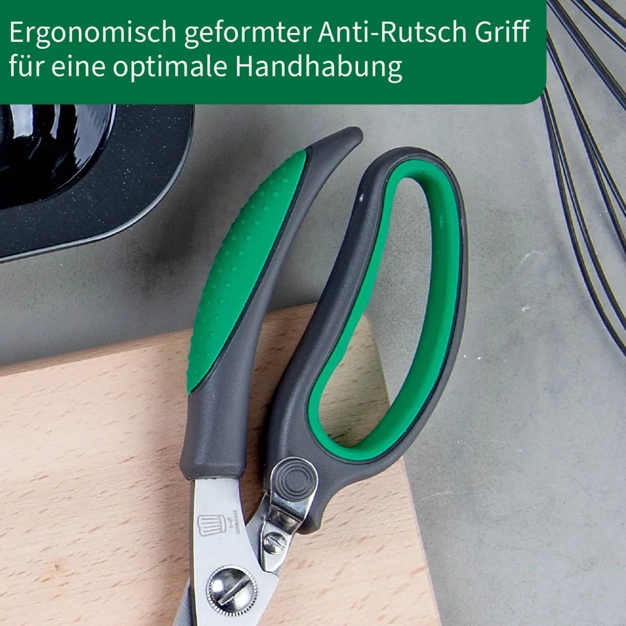Geflügelschere Softgrip, 23cm, Edelstahl