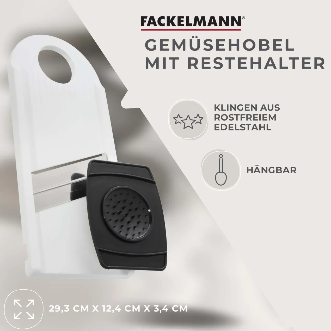 Gemüsehobel mit Restehalter
