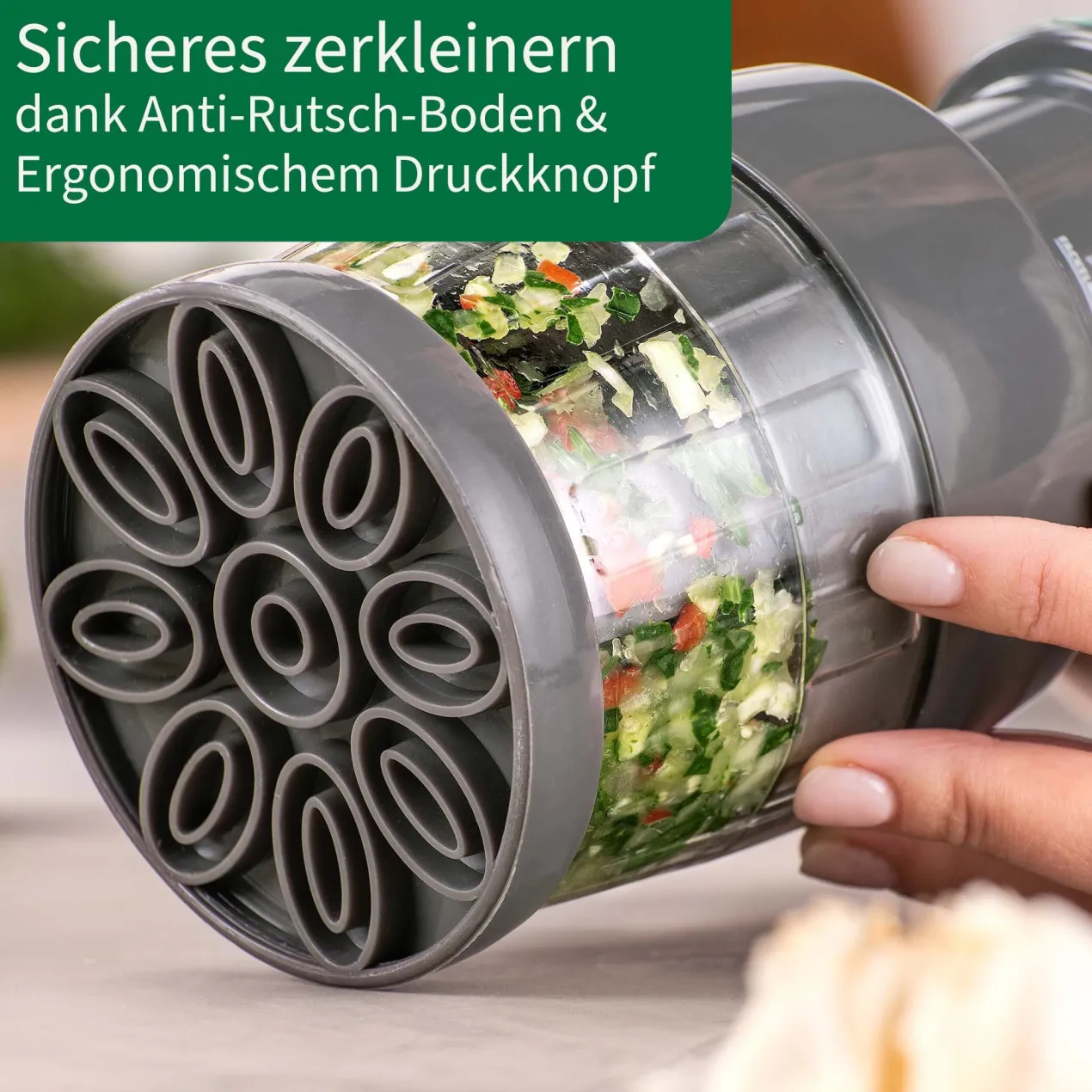 Gemüse- und Zwiebelschneider, 2-teilig