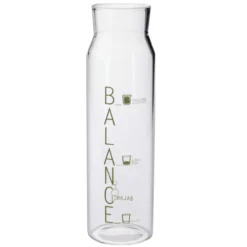 Glaskaraffe mit Trinkskala, 900ml