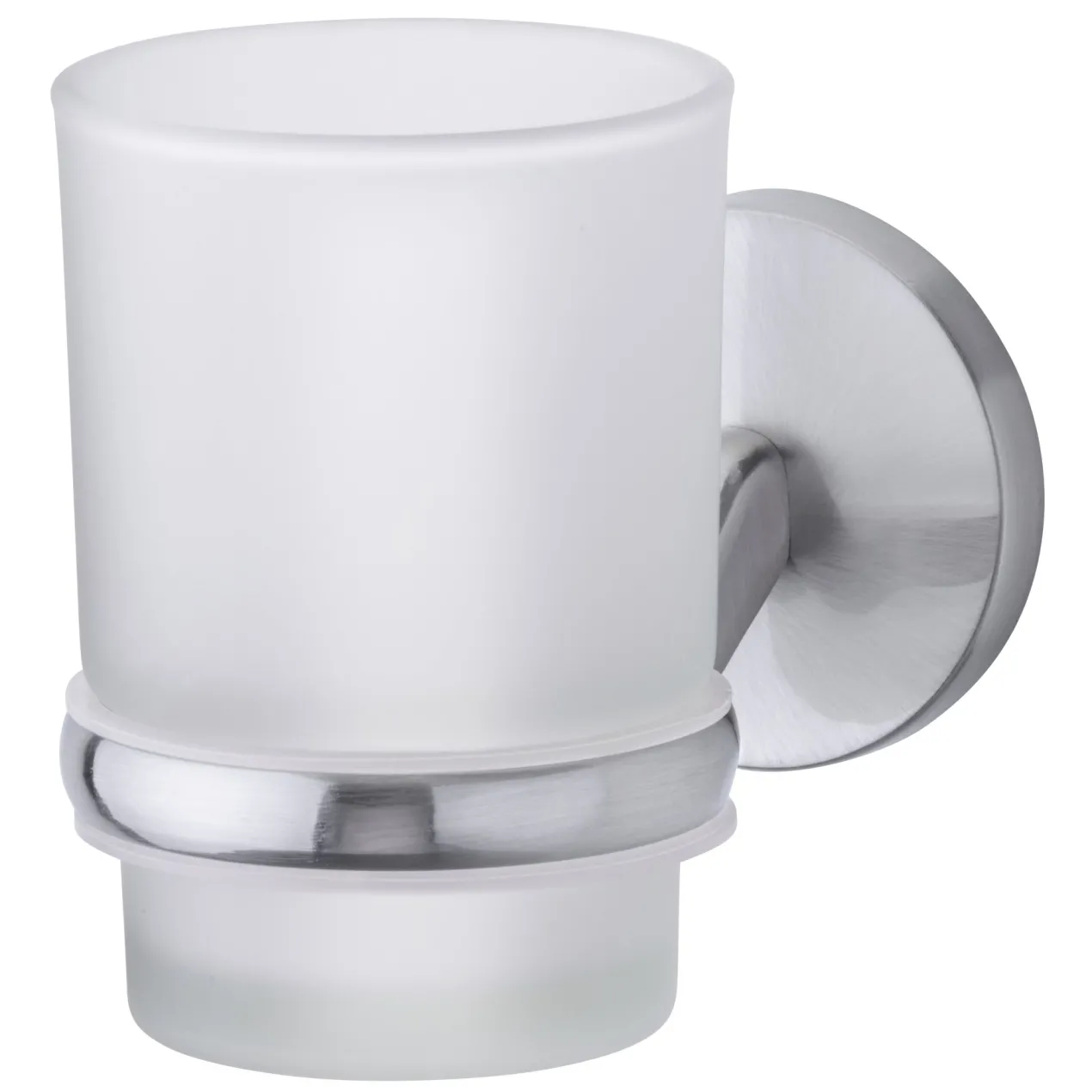 Glas mit Halter Fusion Edelstahloptik