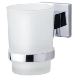 Glas mit Halter Mare Chromoptik