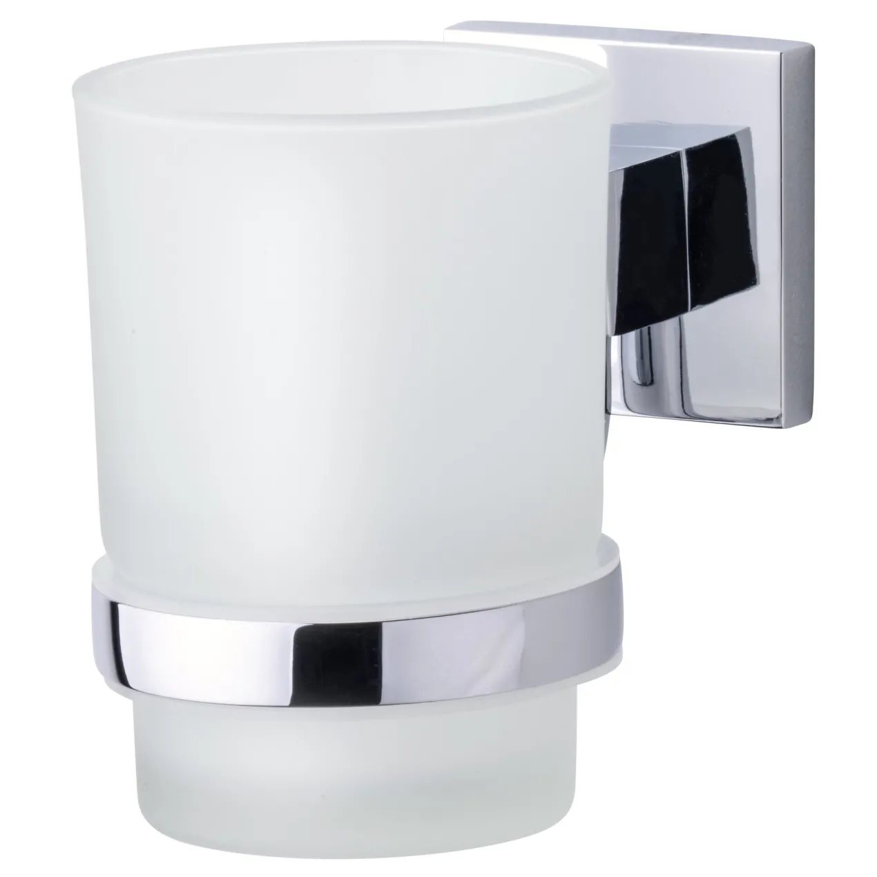 Glas mit Halter Mare Chromoptik