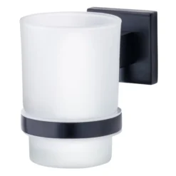 Glas mit Halter NewYork Schwarz