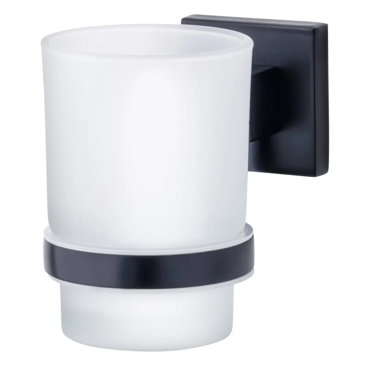 Glas mit Halter NewYork Schwarz
