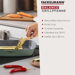 Grillpfanne Balance, Keramik, antihaft, Ø28cm