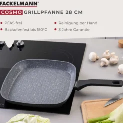 Grillpfanne Cosmo, Keramik, antihaft, Ø28cm