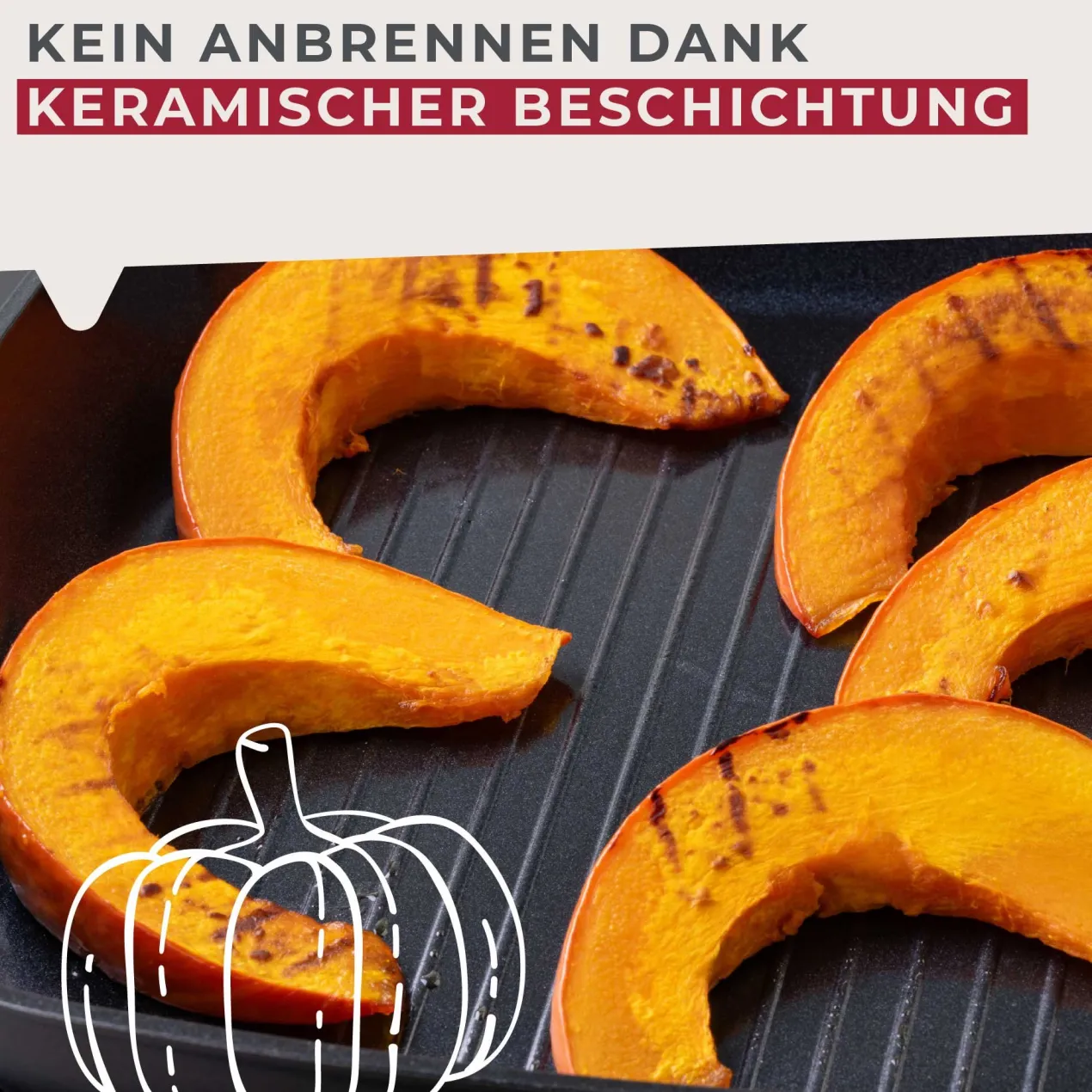 Grillpfanne Soft Collection, Keramik, antihaft, Ø28cm