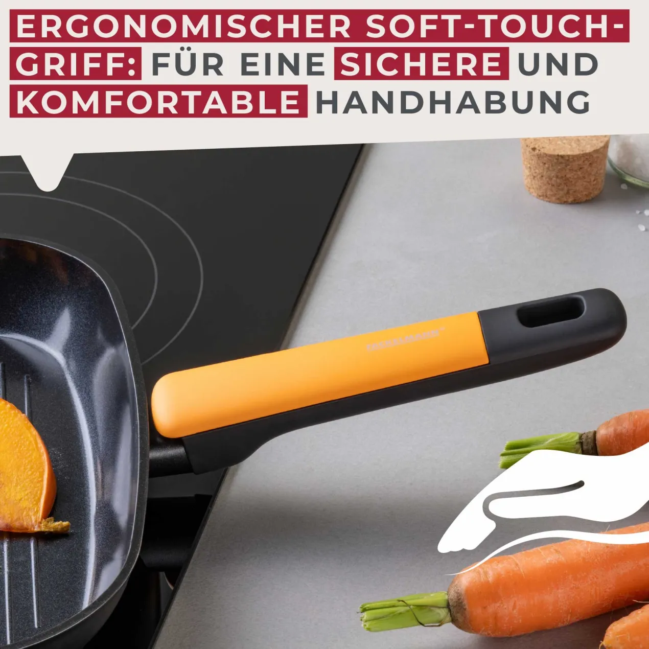 Grillpfanne Soft Collection, Keramik, antihaft, Ø28cm