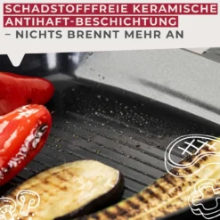Grillpfanne Statement, Keramik, antihaft, Ø28cm – 20% Rabatt mit Code: COOK20