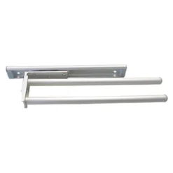 Handtuchhalter ausziehbar, Aluminium, 2-armig