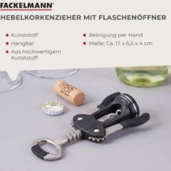 Hebelkorkenzieher mit Flaschenöffner