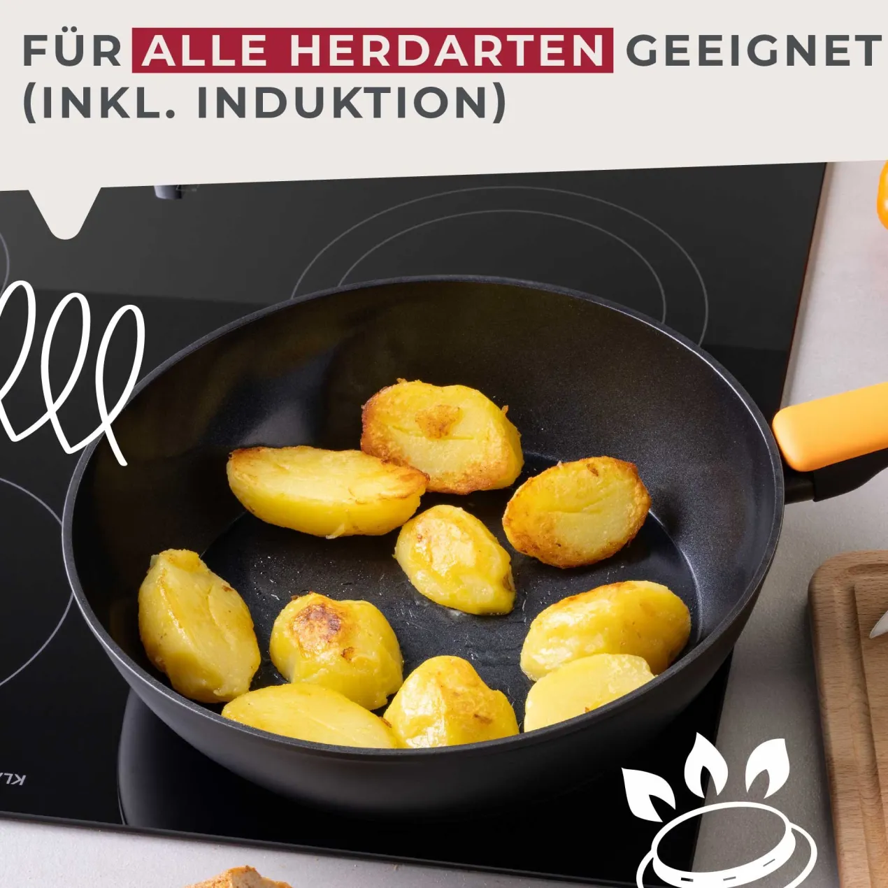 Hochrandpfanne Soft Collection, Keramik, antihaft, Ø28cm