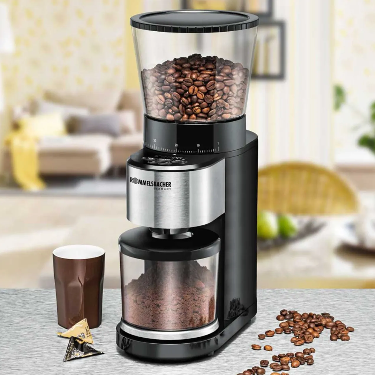 Kaffeemühle mit integrierter Waage EKM 500, elektrisch