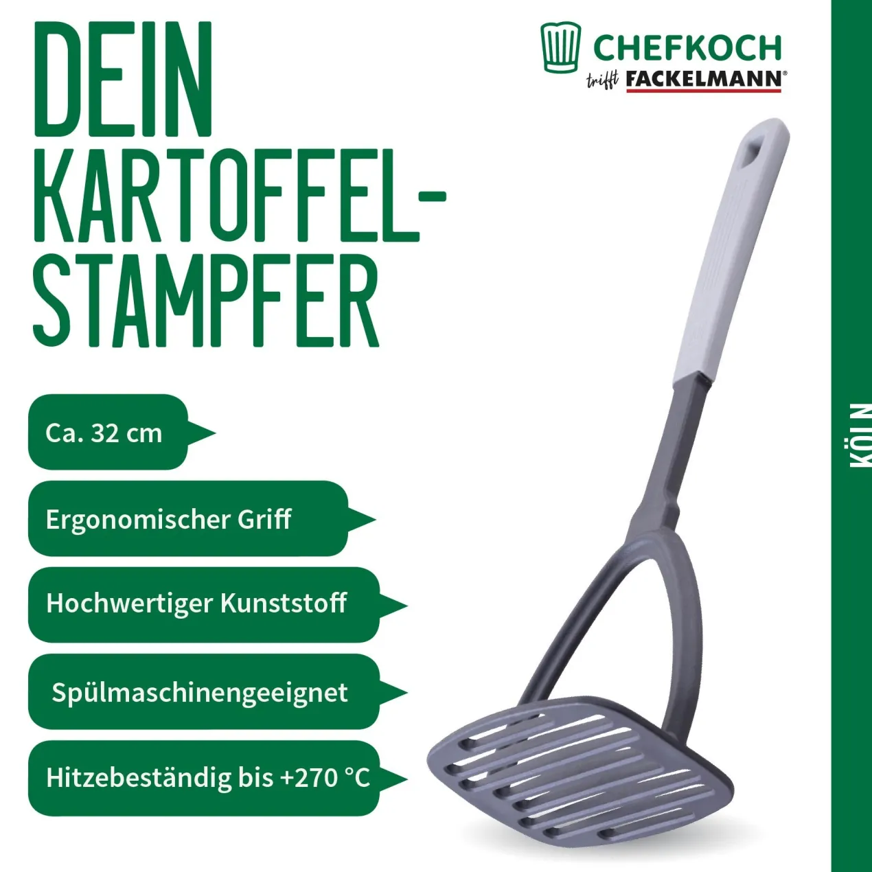 Kartoffelstampfer Köln, 32cm