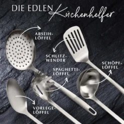 Küchenhelfer-Set Satin, 5-teilig, Edelstahl