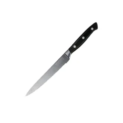 Küchenmesser gezahnt Trinity, 14cm Edelstahl-Klinge
