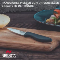 Küchenmesser Original, 8,5cm Edelstahl-Klinge, dunkelgrau