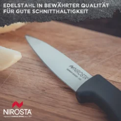 Küchenmesser Original, 8,5cm Edelstahl-Klinge, dunkelgrau