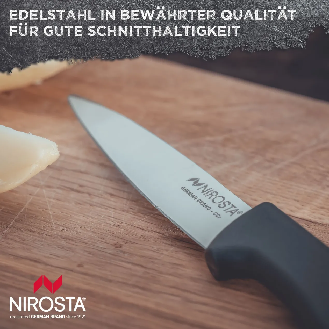 Küchenmesser Original, 8,5cm Edelstahl-Klinge, dunkelgrau