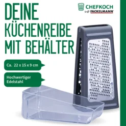 Küchenreibe mit Behälter