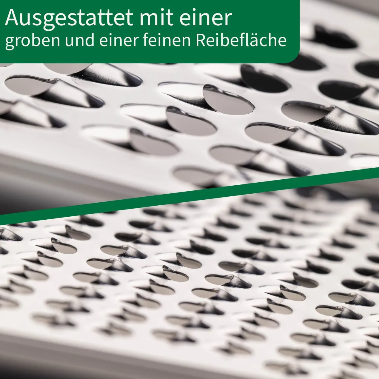 Küchenreibe mit Behälter