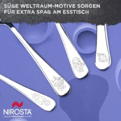 Kinderbesteck-Set "Weltall", 4-teilig